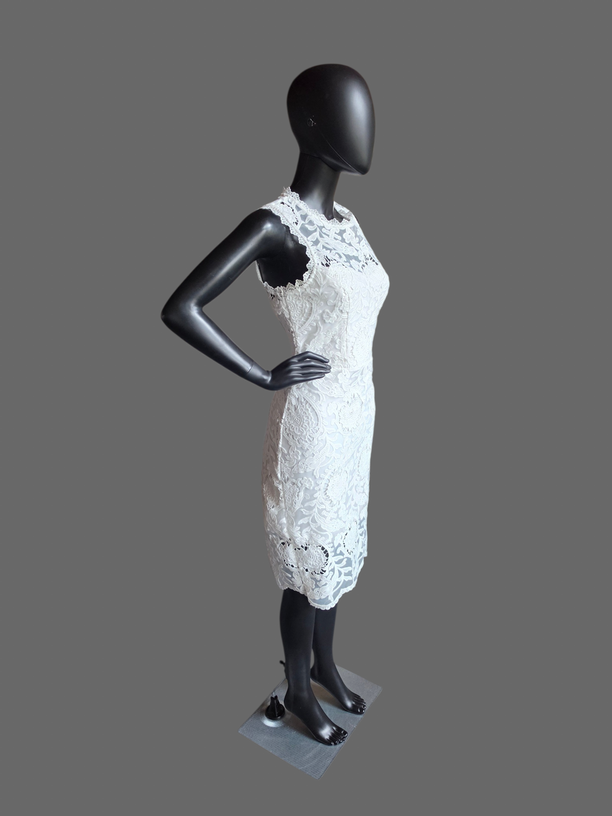 White Lace Cocktail Dress - Just Me
