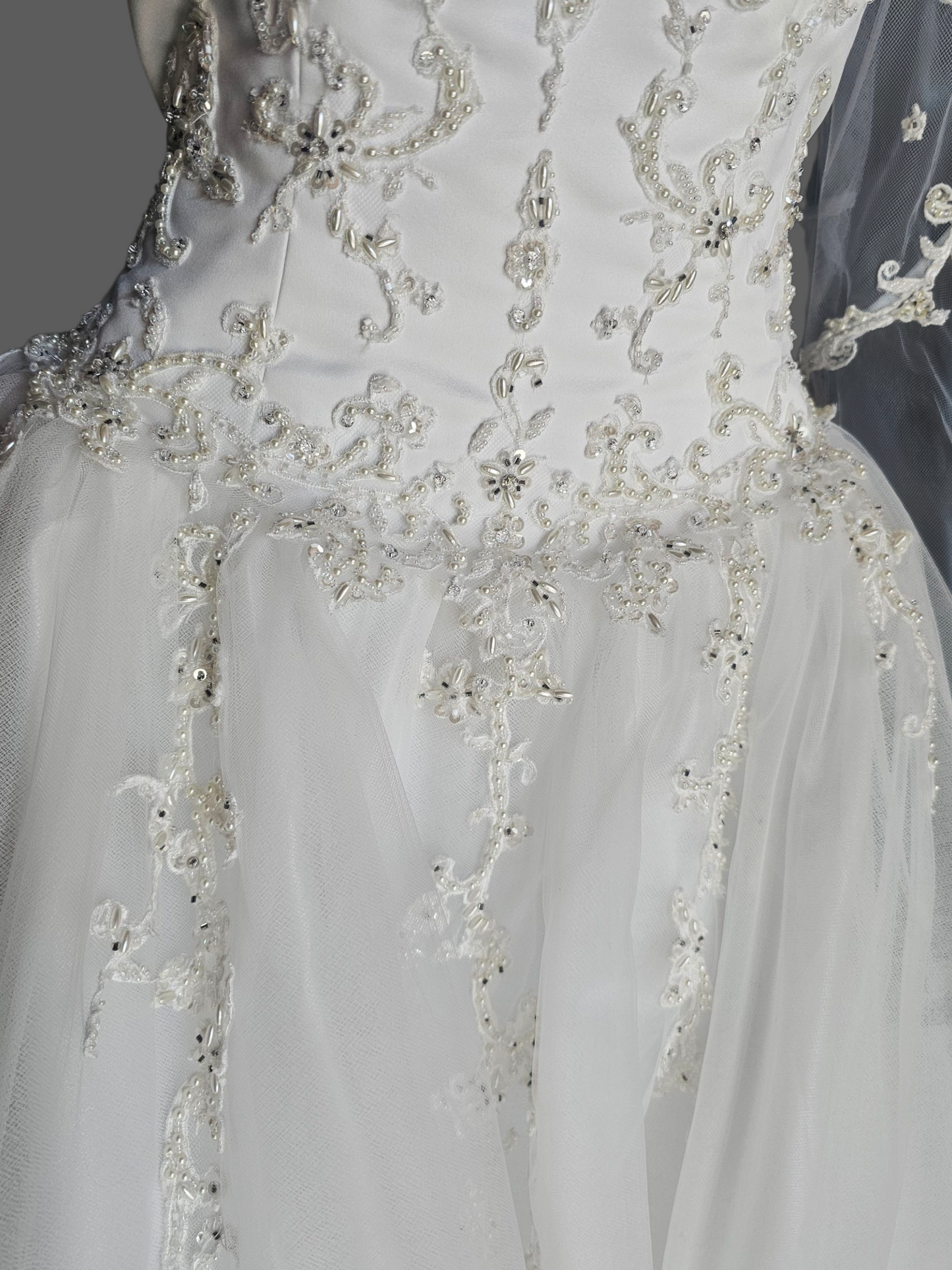 Vintage Off Shoulder Renaissance Sleeve Wedding Ball Gown - Mori Lee