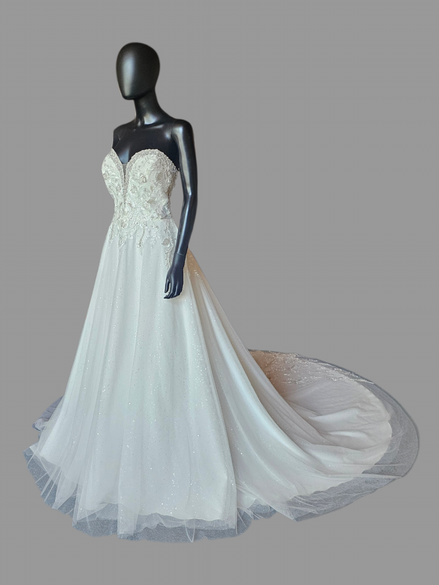 Sparkle A-Line Drop Sleeve - Mori Lee