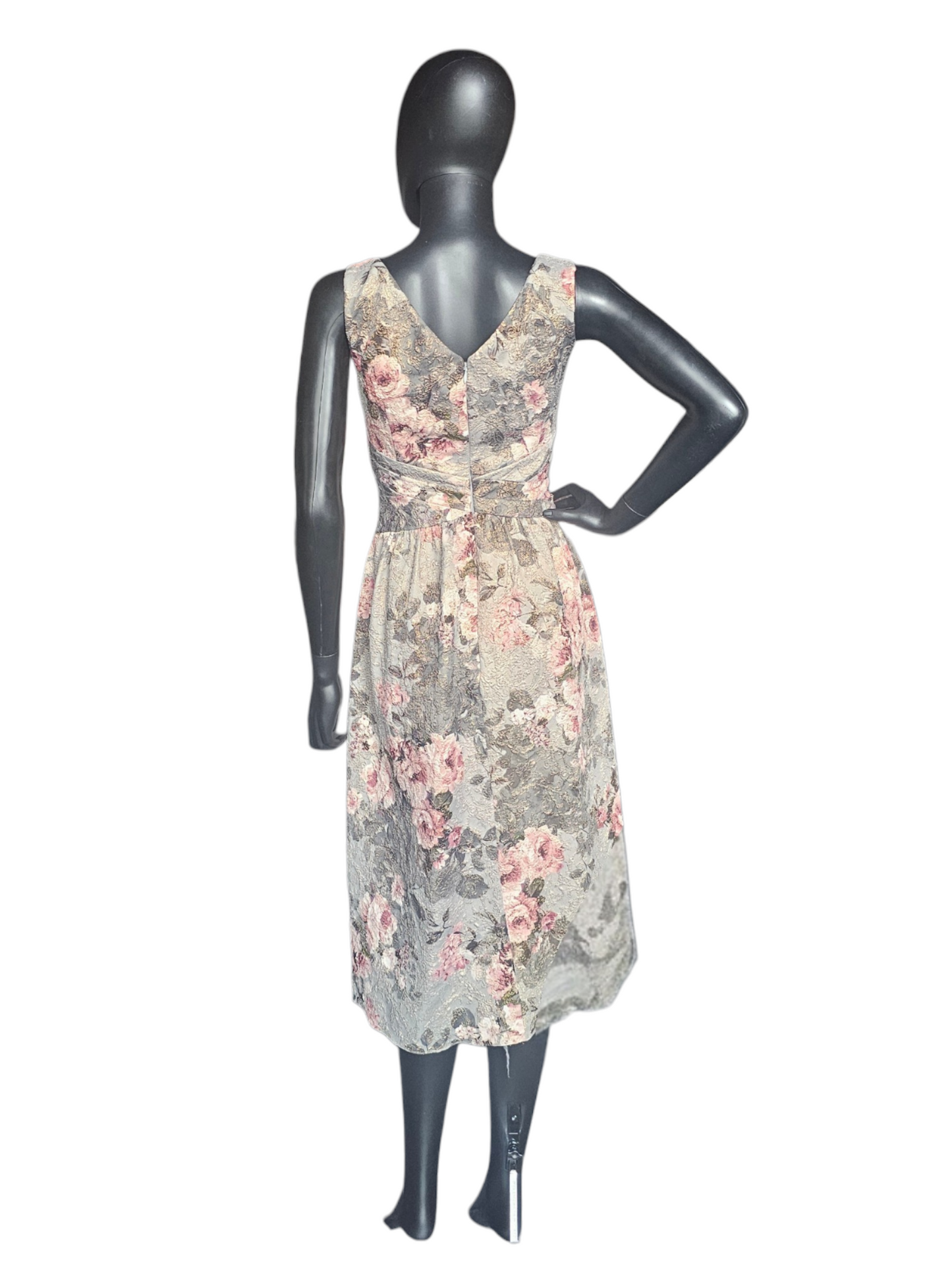 Floral Matelasse V-Neck Party - Adrianna Papell