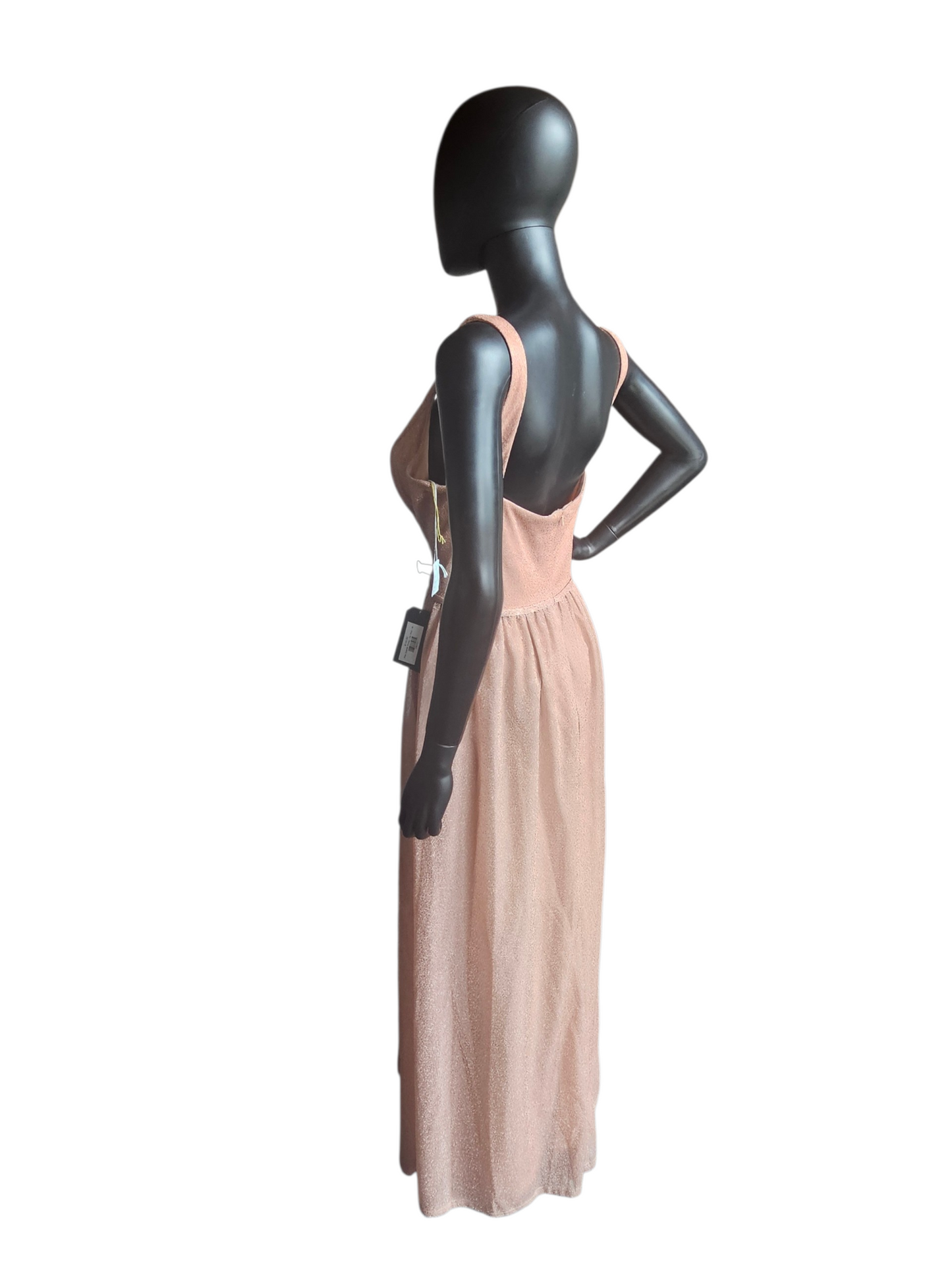Pink Sparkle Scoop Maxi Formal Dress - Da Vinci