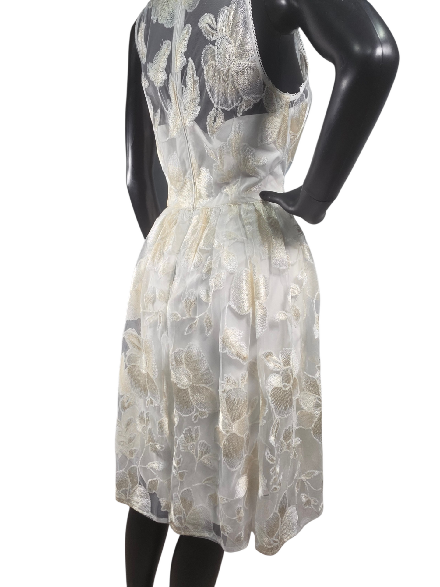 Ivory/Blush Floral Embroidered - Adrianna Papell