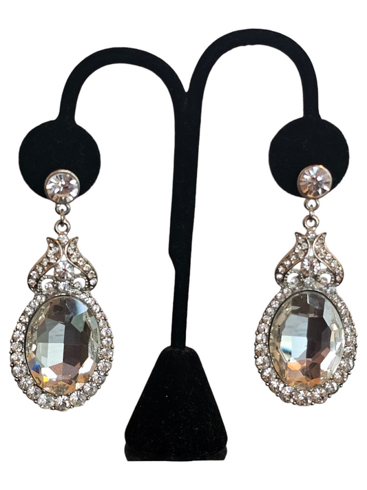 Large Mirror Drop Earring