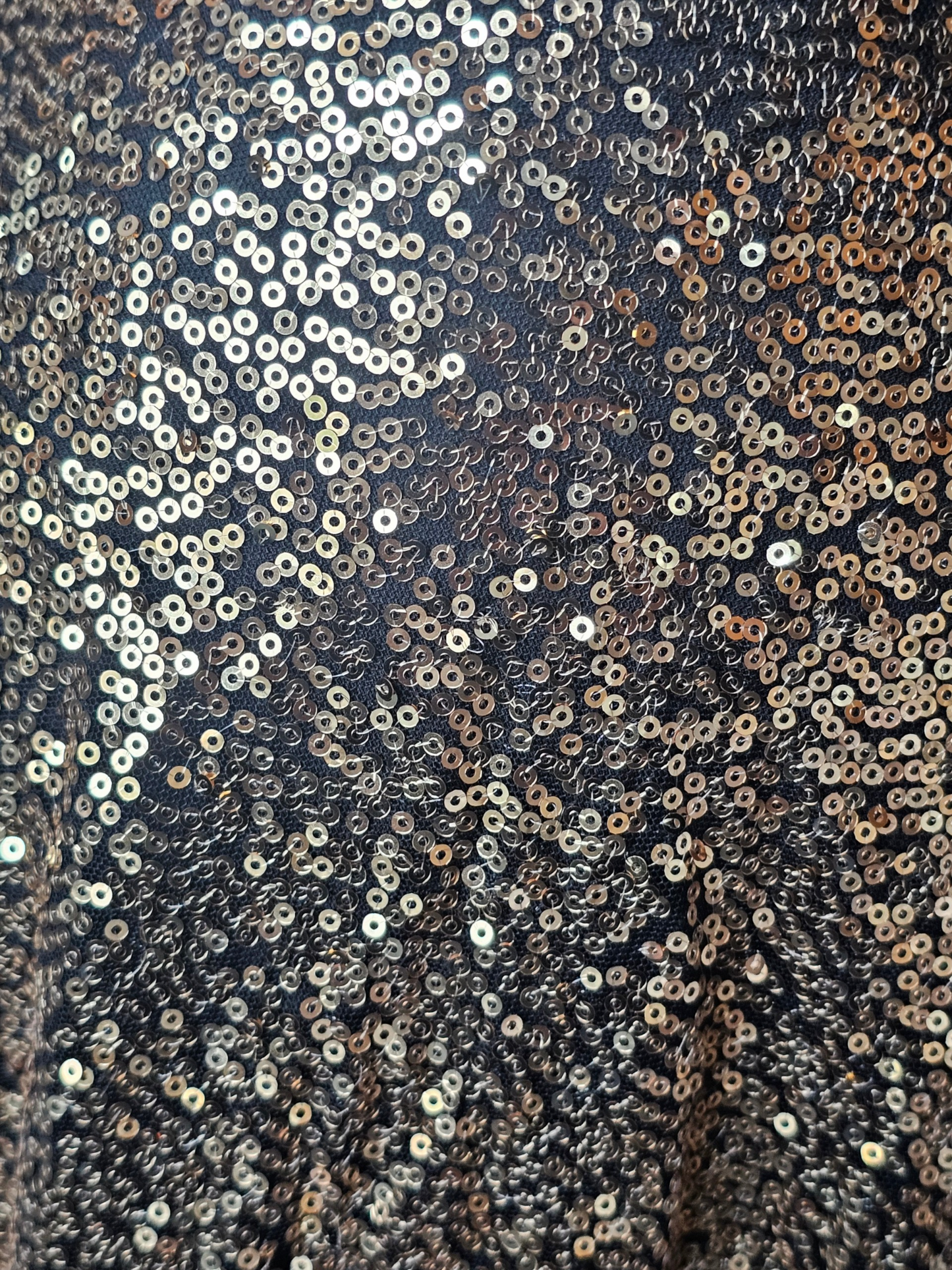 Black/Gold Sequin V-Neck A-Line Prom/Pagent Dress - Sparkle