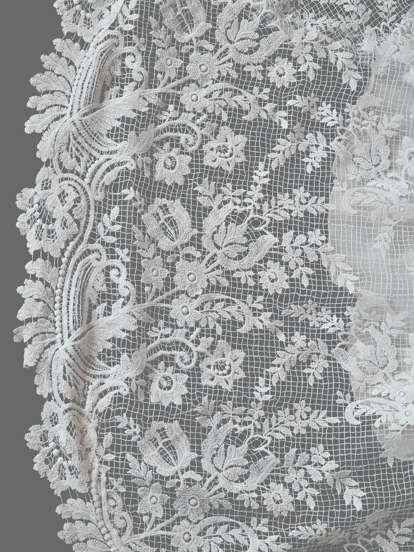 Ivory Open Weave Lace Cap Sleeve Open Open Back Wedding Gown - Beloved