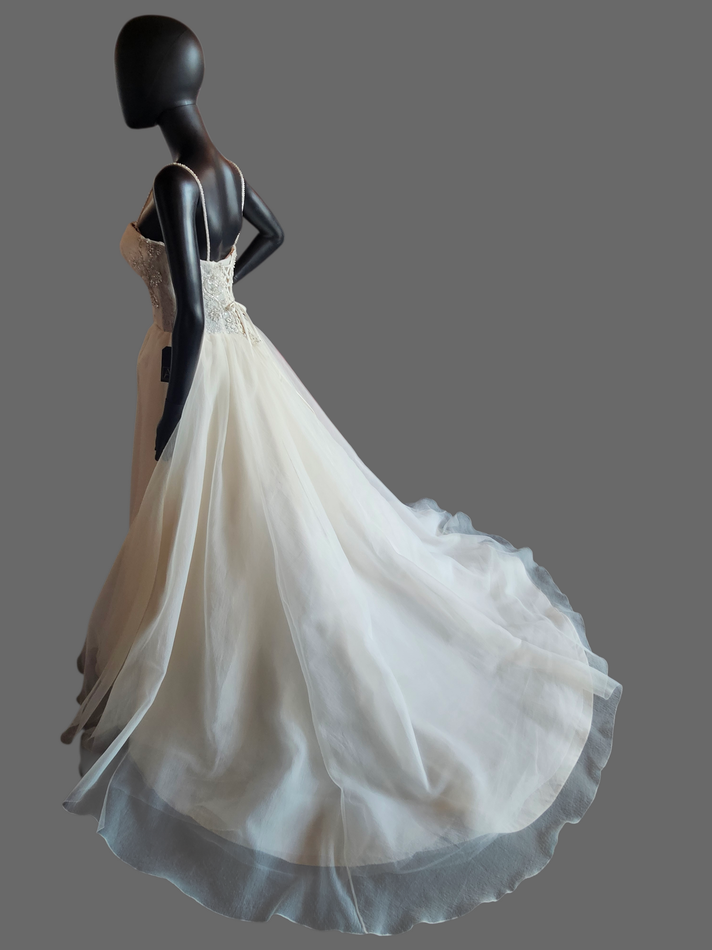 Champagne Ballgown Sweetheart Corset Bodice Wedding Gown - Beloved