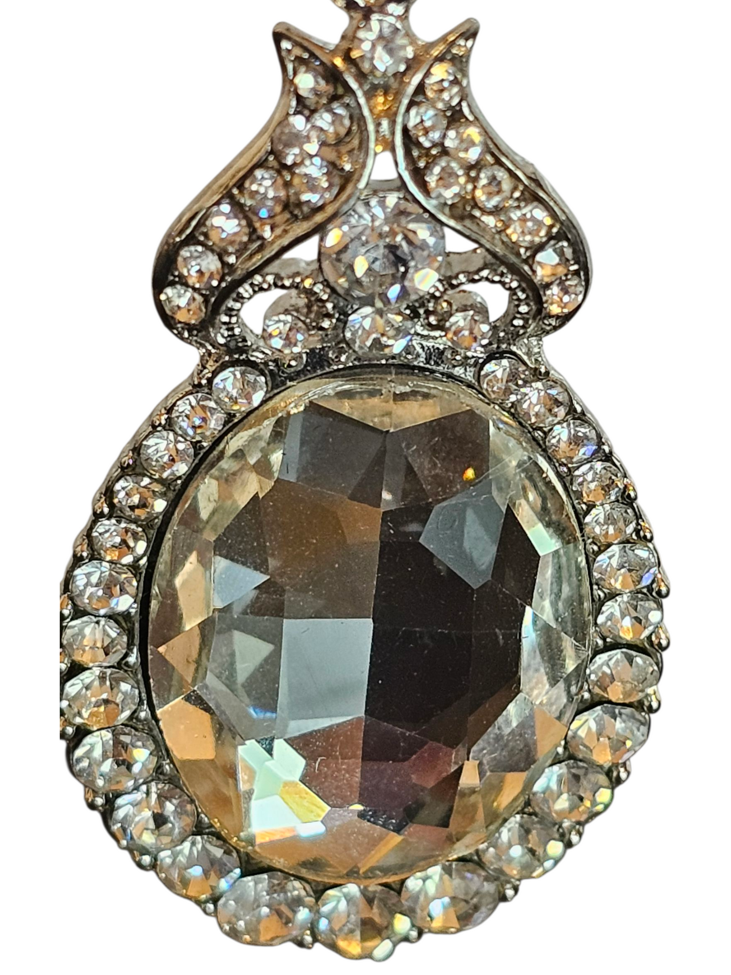 Large Mirror Drop Earring