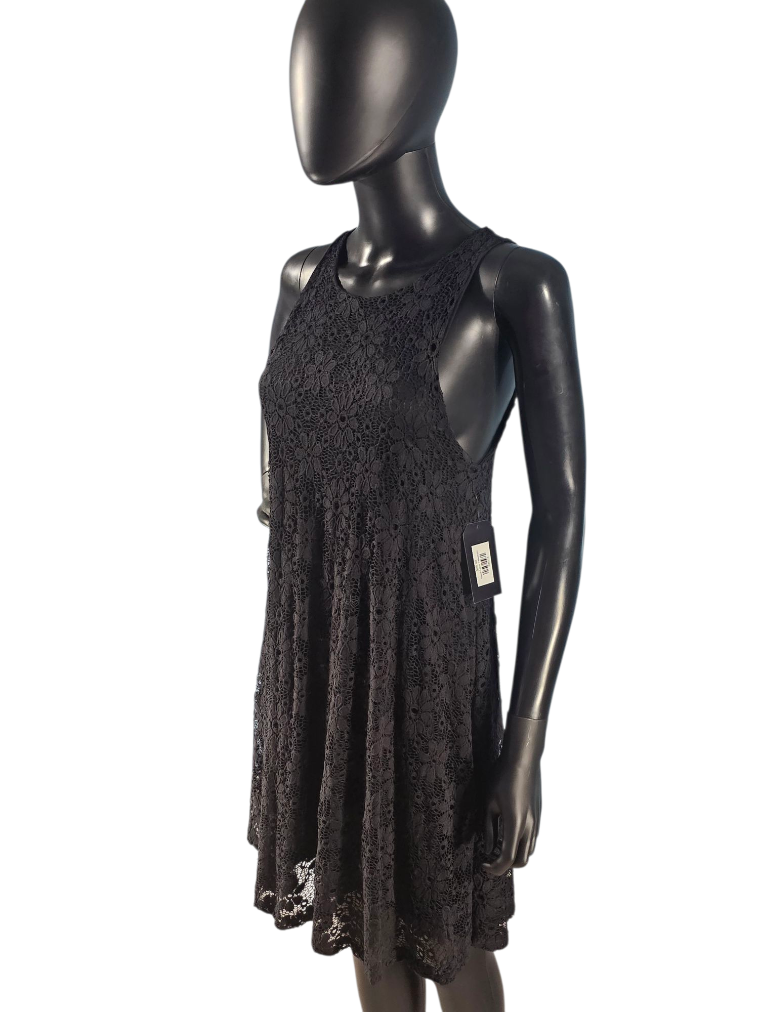 Black Lace Swing Party Dress - Ginger G Black Lace Swing Party Dress - Ginger G