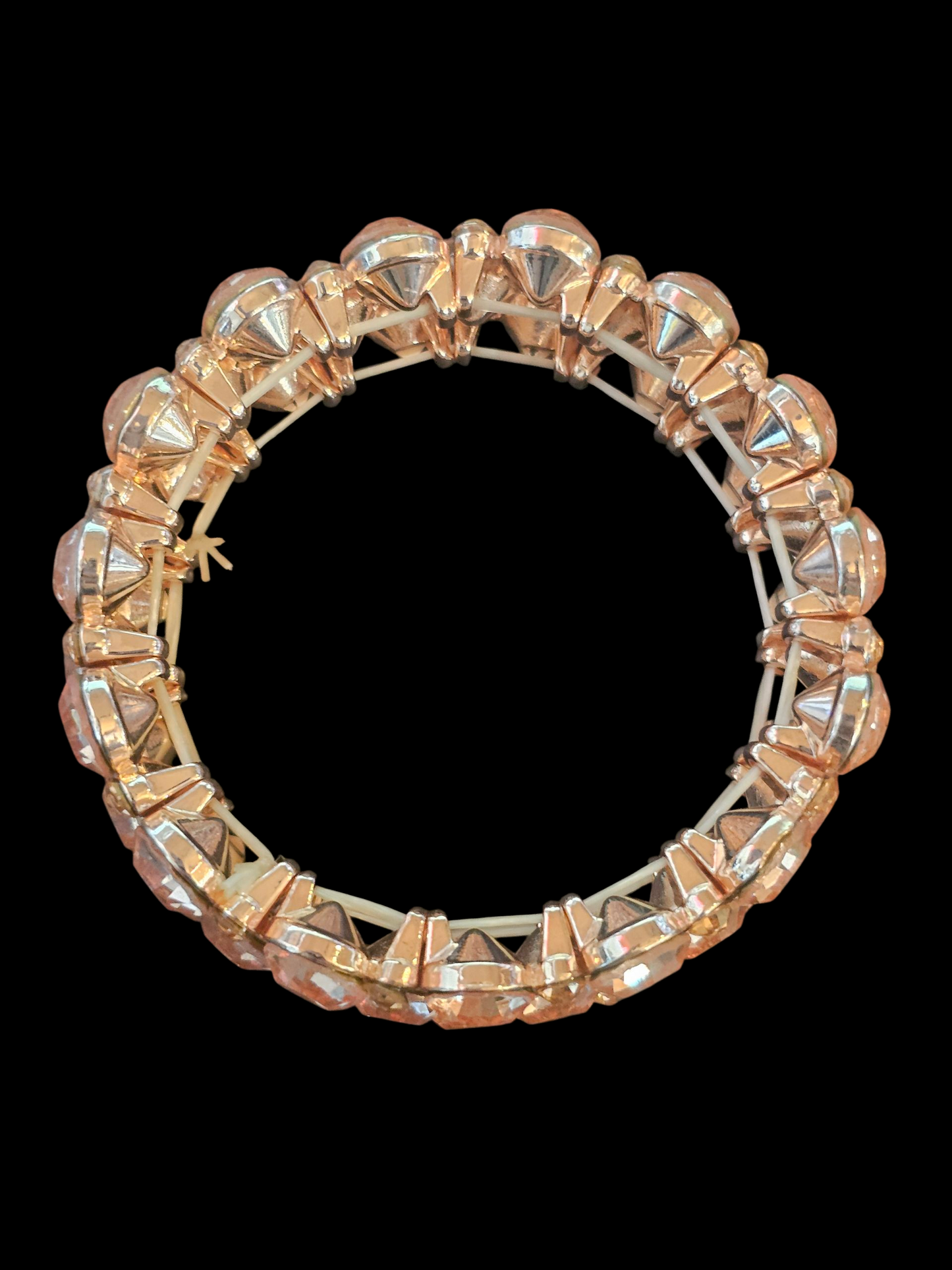 Rose Gold Crystal Stretch Bracelet