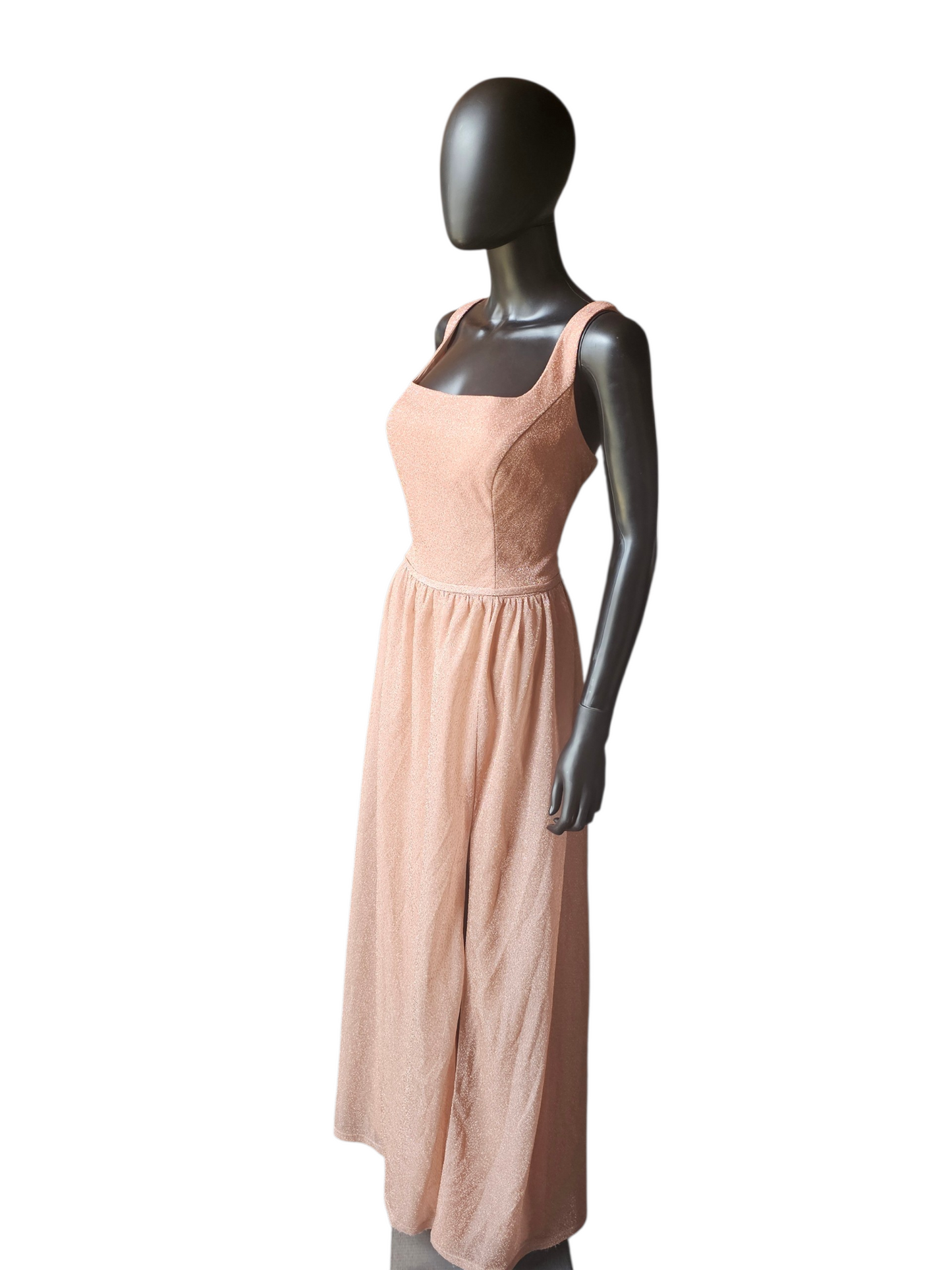 Pink Sparkle Scoop Maxi Formal Dress - Da Vinci