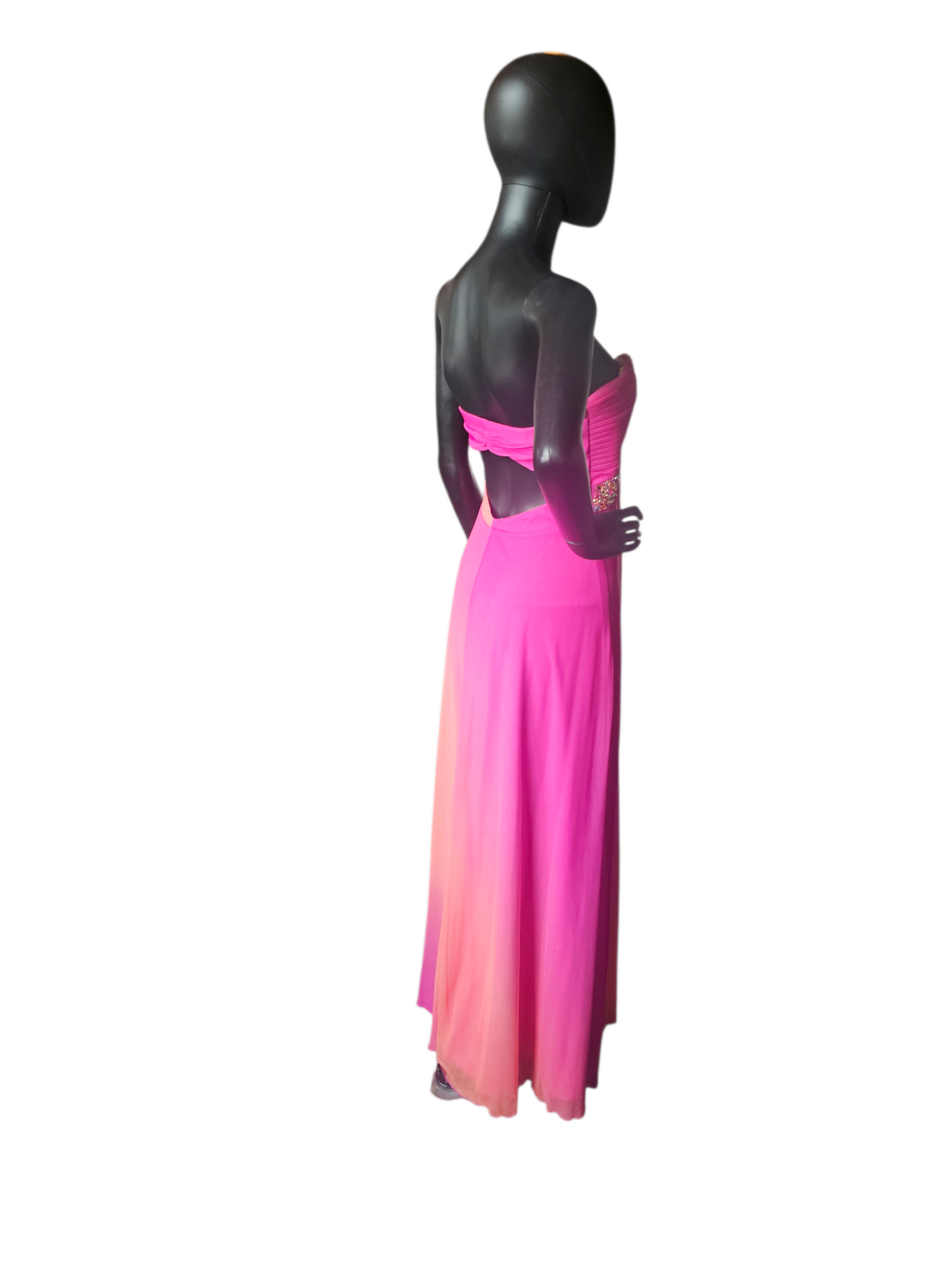 Y2K Pink/Orange Ombre Prom Dress - My Michelle