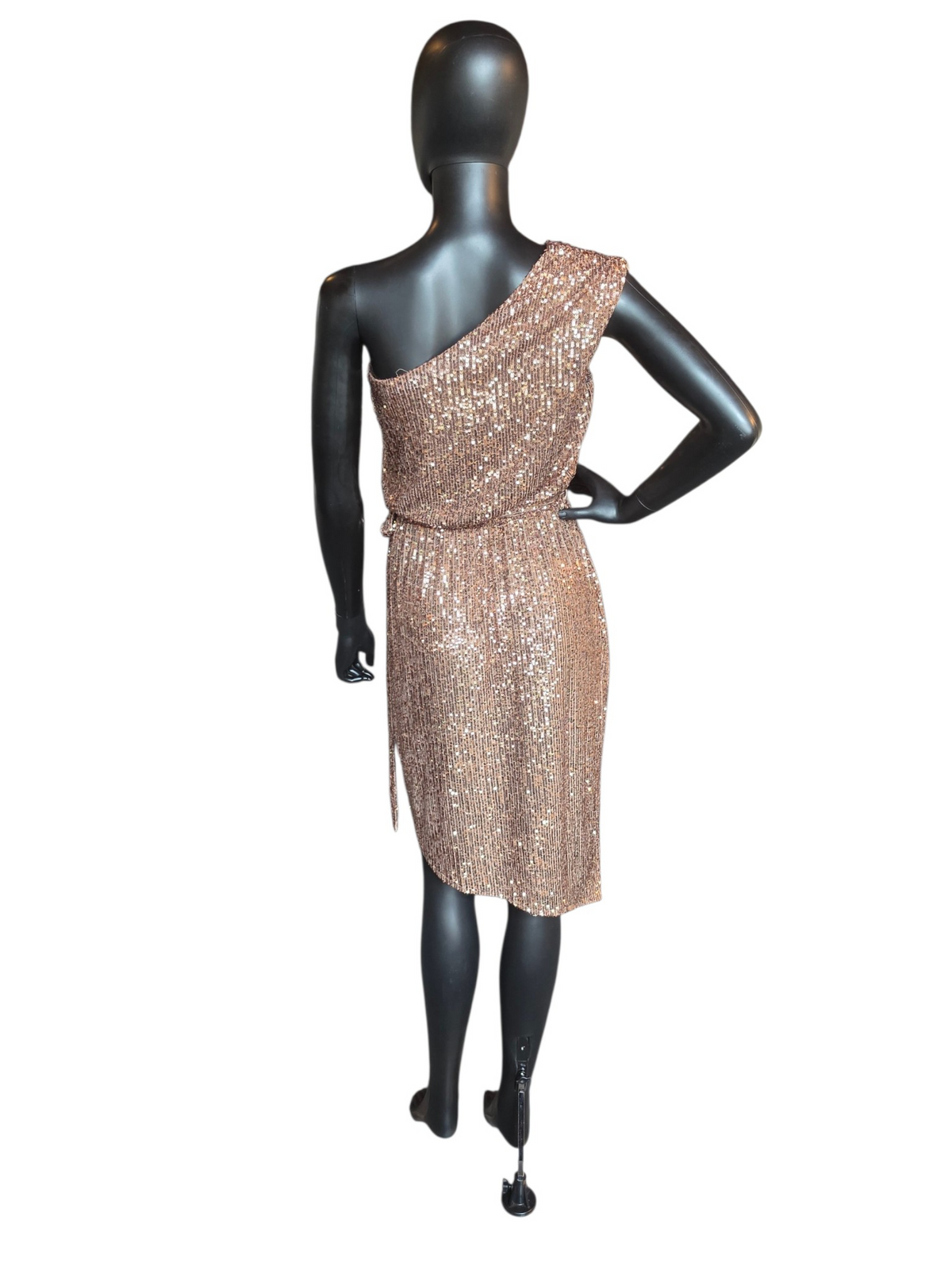 Bronze Sequin One Shoulder - RM Richards