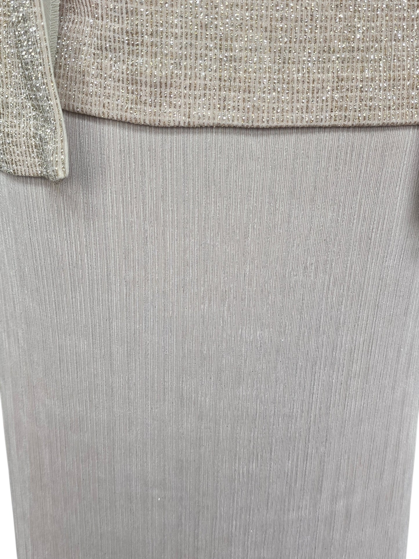 Gold Glitter W/Jacket Scoop Neck Jacket Detail - R & M Richards