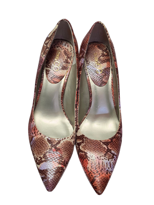 Rose Gold Snakeskin 2" Heel Pump Shoe - Nine & Co