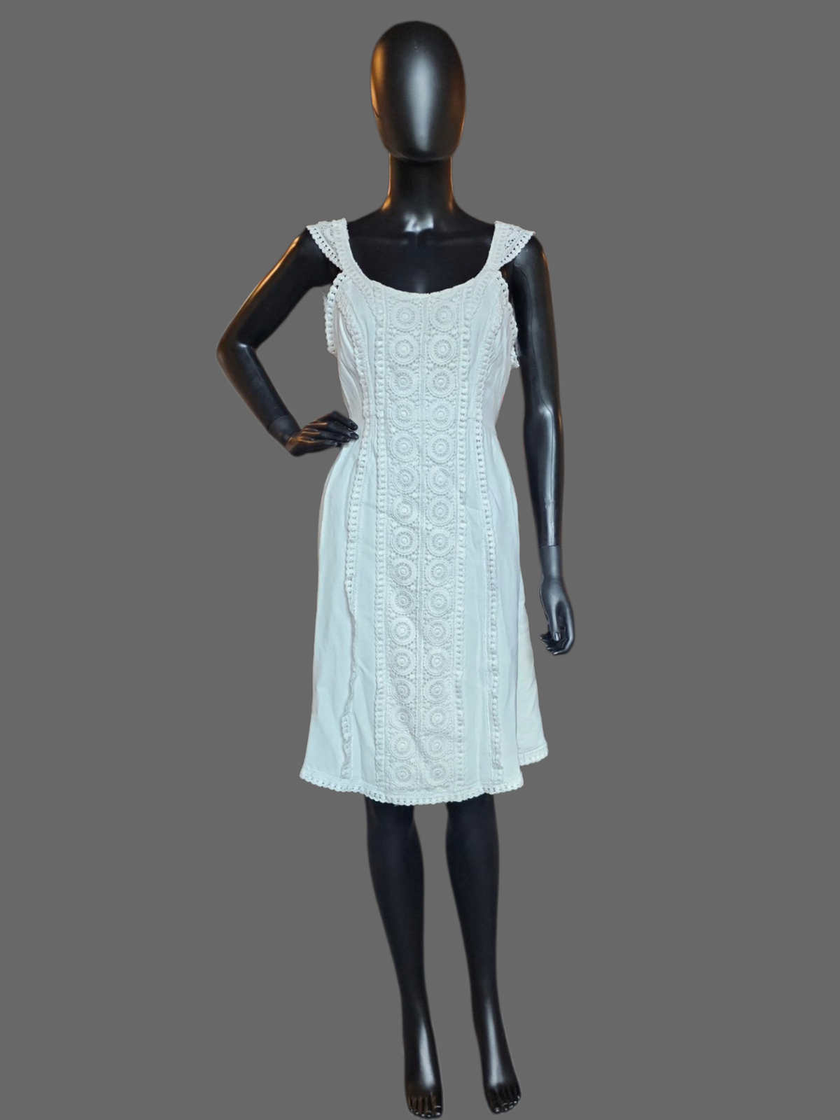Vintage 60's Boho Pinwheel Crochet Wedding Gown - Renewal