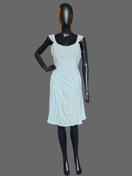 Vintage 60's Boho Pinwheel Crochet Wedding Gown - Renewal