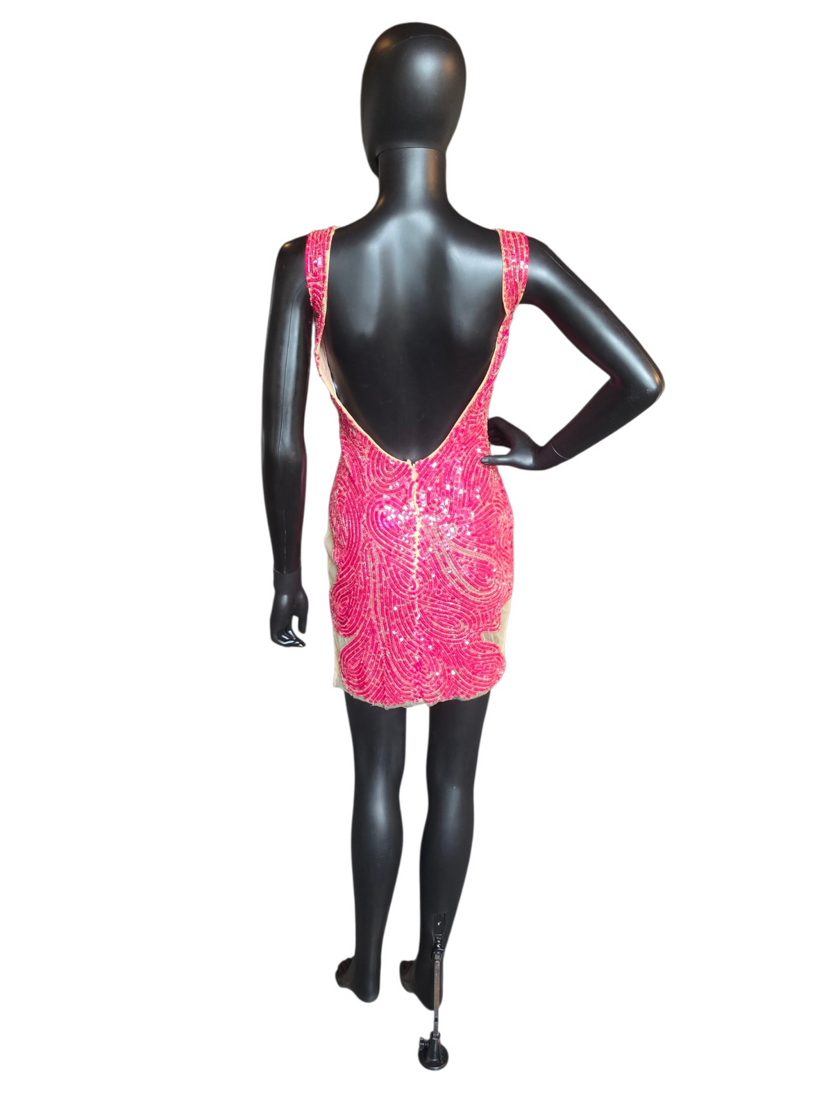 Pink Sequin Cutout - MacDuggal
