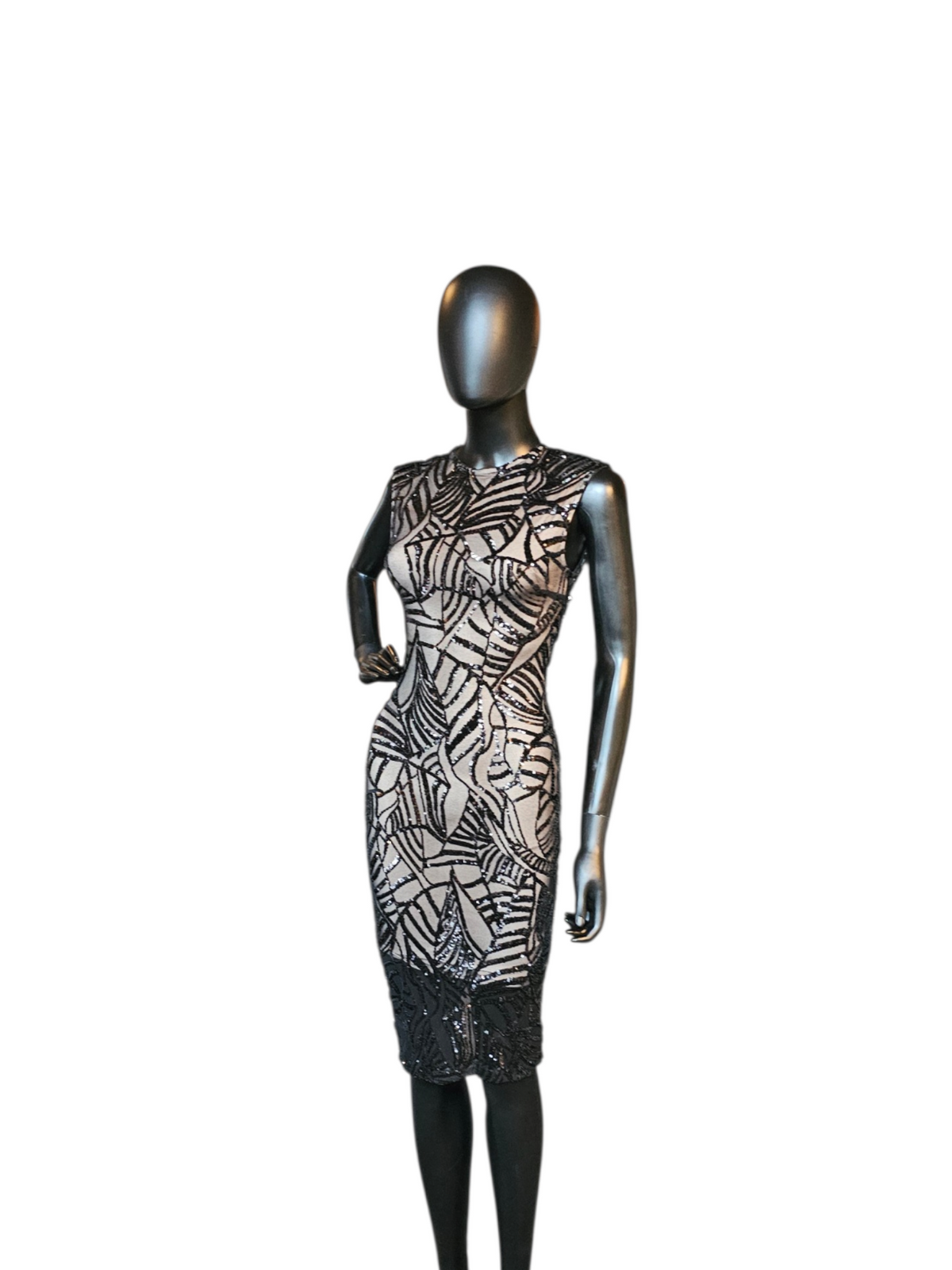 Black Sequin Pencil Sheath Dress Formal/Homecoming Dress - Akiria Chicago