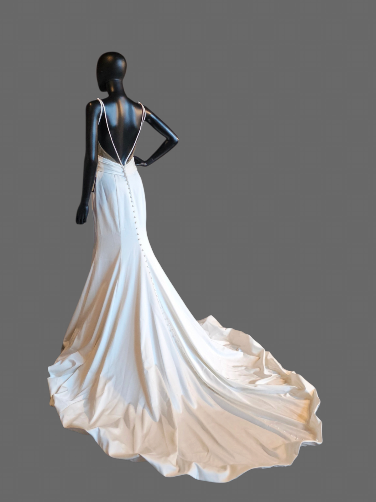 Ivory Silky Satin Cutout Sheath - Wilderly