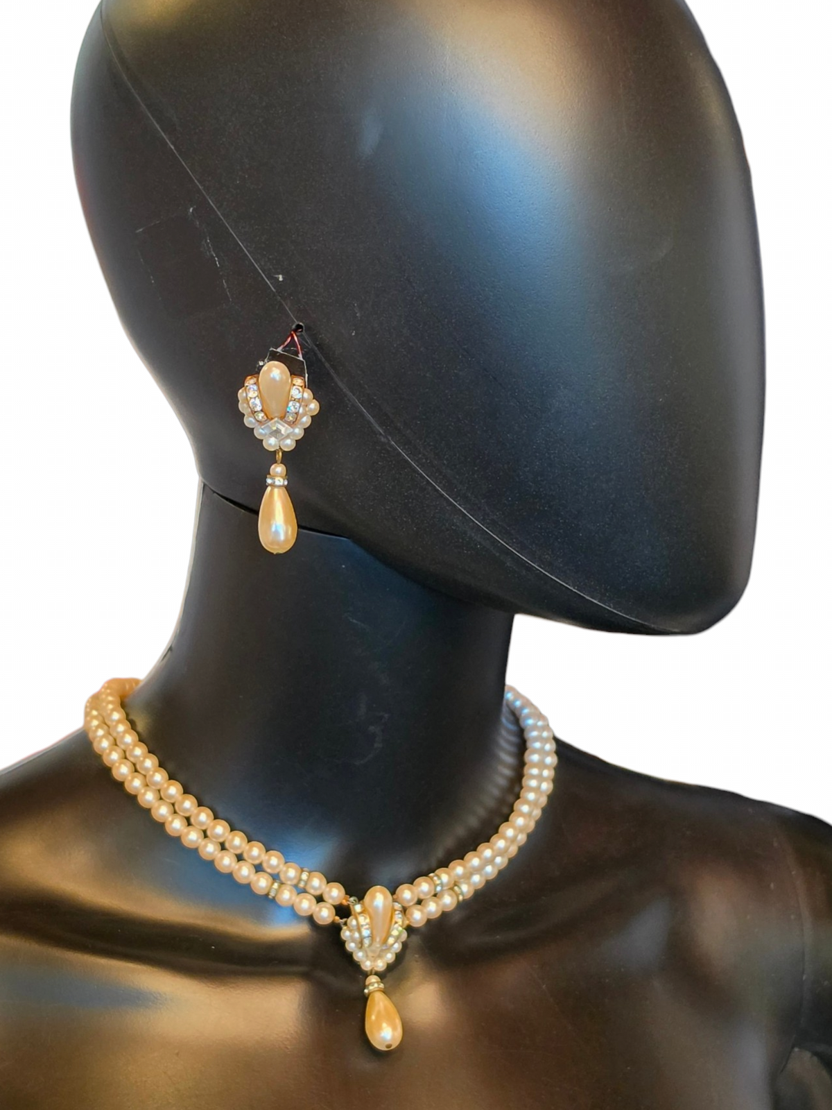 Vintage Pearl Choker/Earring Set