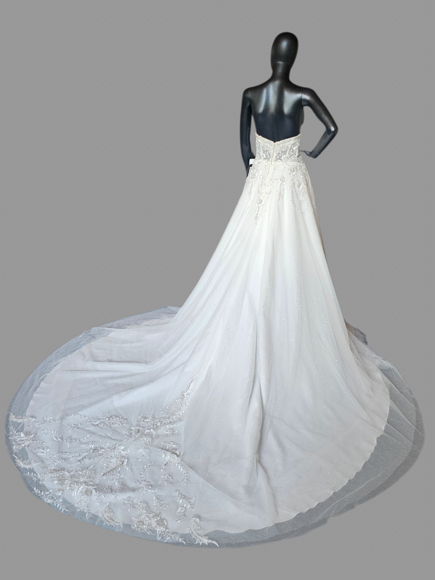 Sparkle A-Line Drop Sleeve - Mori Lee