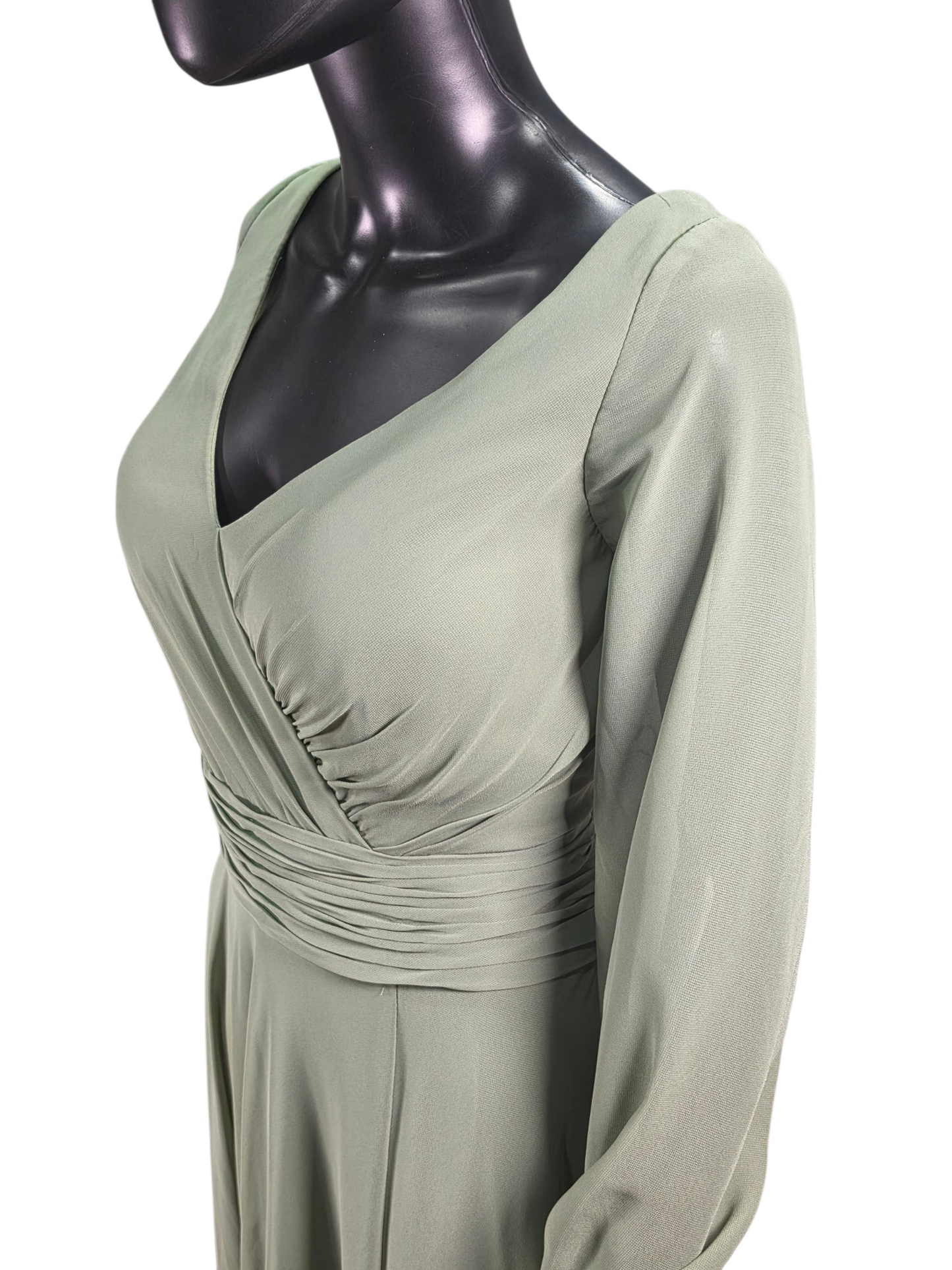 Evergreen Chiffon Pilgrim Sleeve - Kanalik