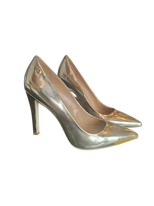 Gold Patent Leather Pump Shoe - Calvin Klein