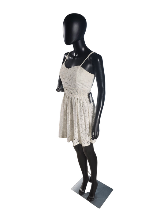 Ivory Lace Sweetheart Spaghetti Short