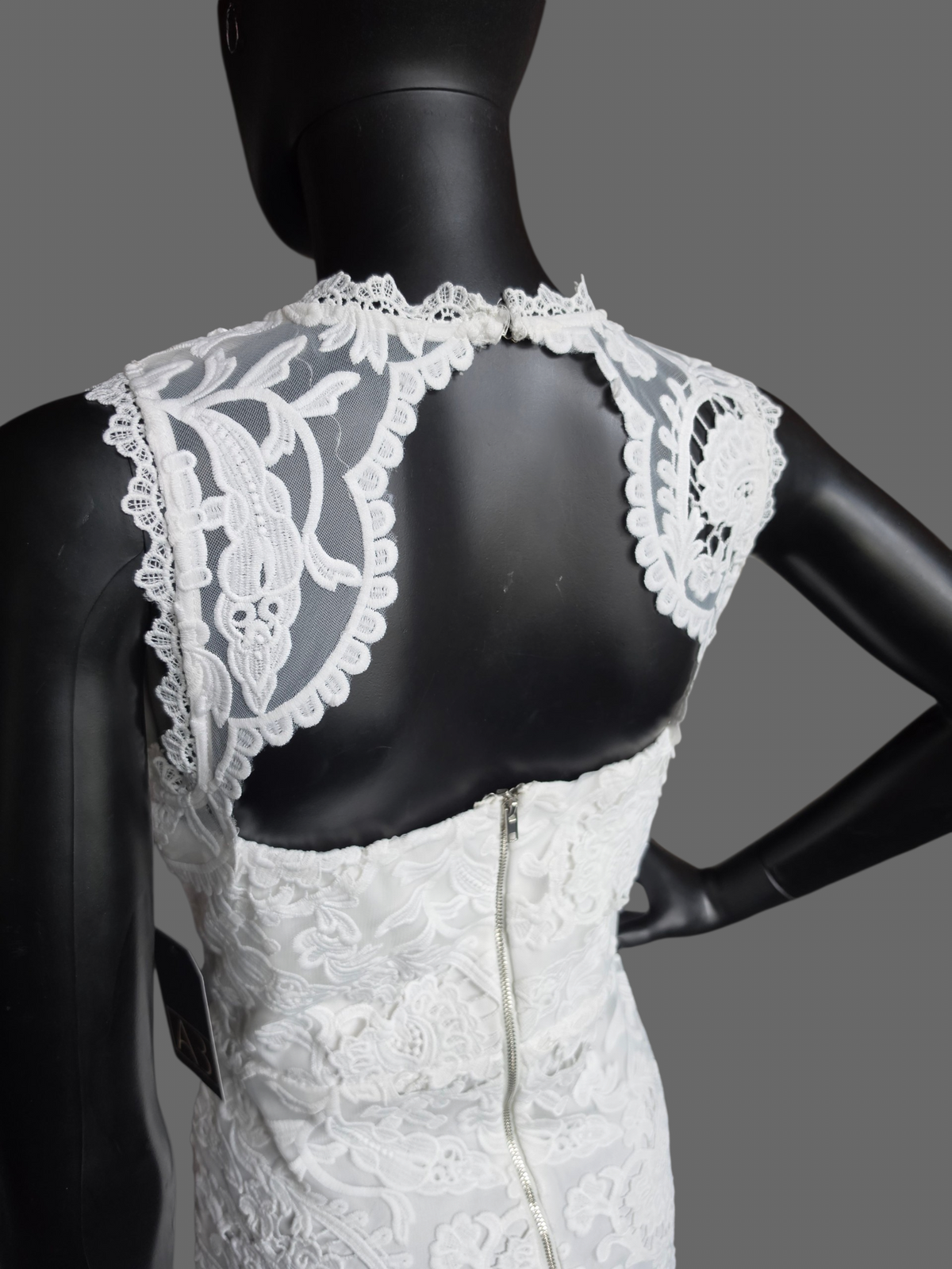 White Lace Cocktail Dress - Just Me