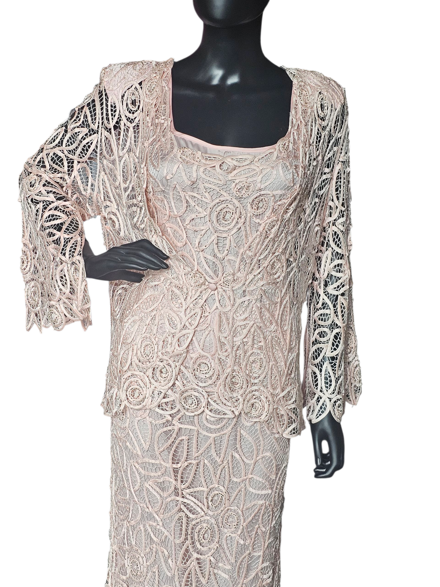 Soft Pink 3 Piece Dress 100% Silk - Soulmates