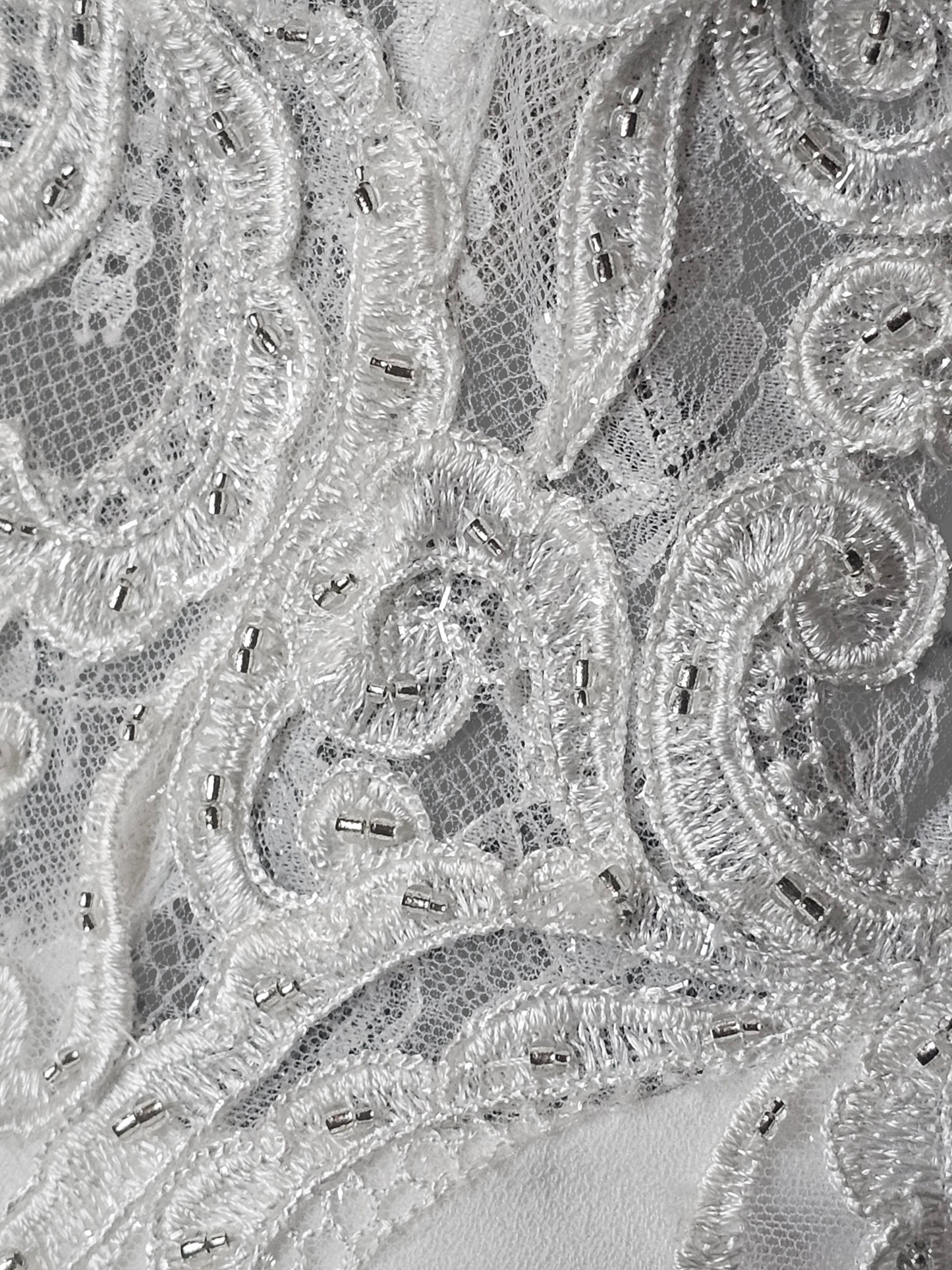 Lace Bodice/Crepe Fitted Wedding Gown - Martin Thornburg