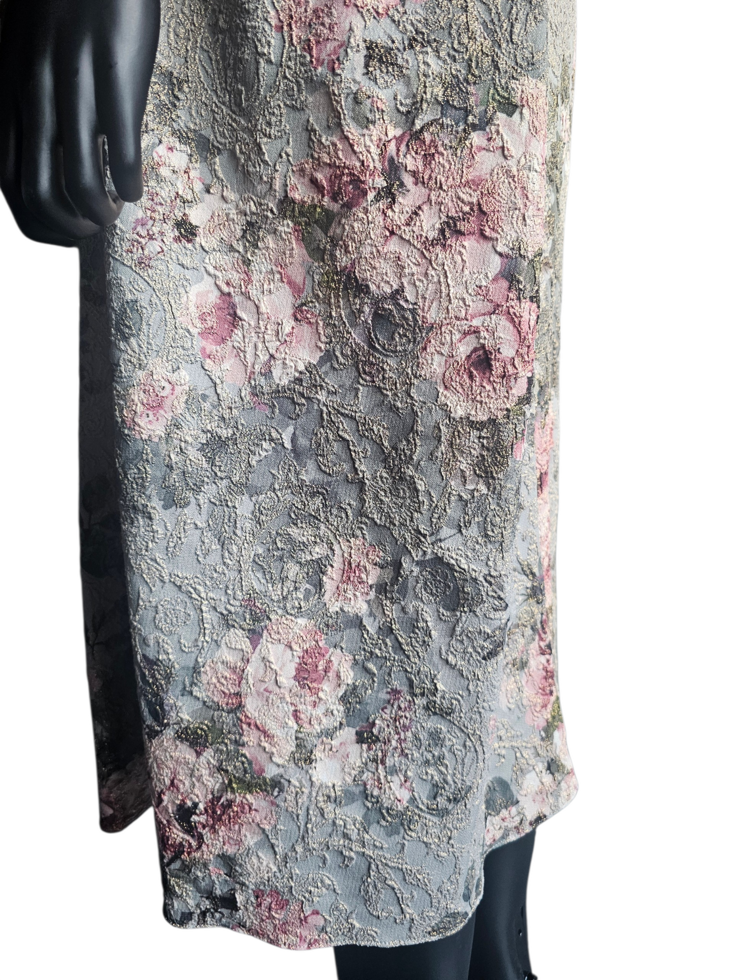 Floral Matelasse V-Neck Party - Adrianna Papell