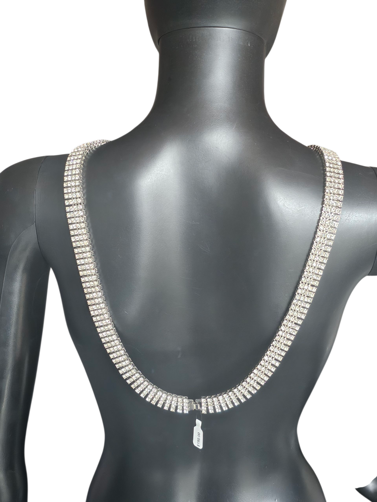 Vintage Rhinstone Coil Necklace/Belt