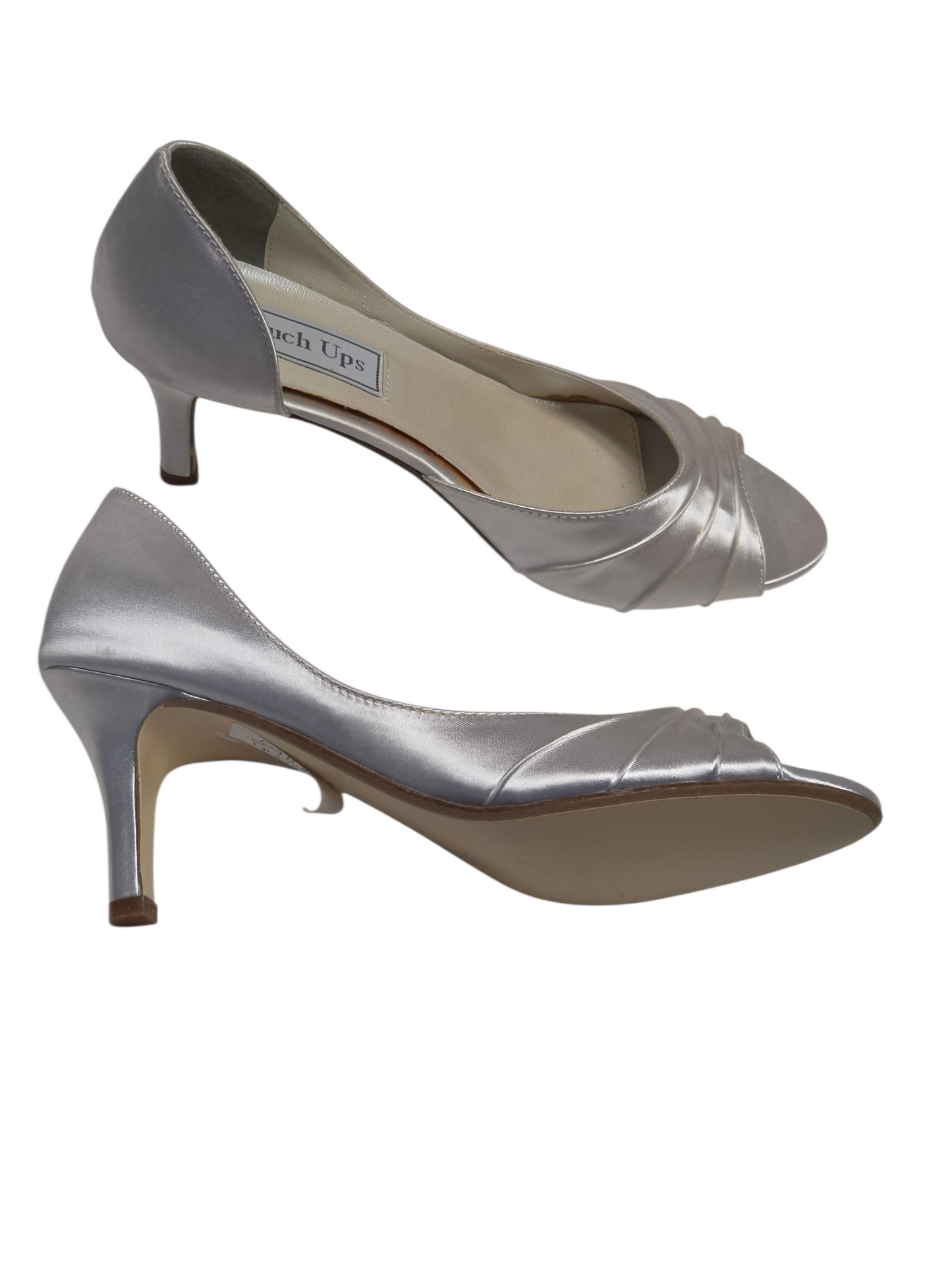 Ivory Satin (Dyable) Asymmetric Pump - Touch Ups