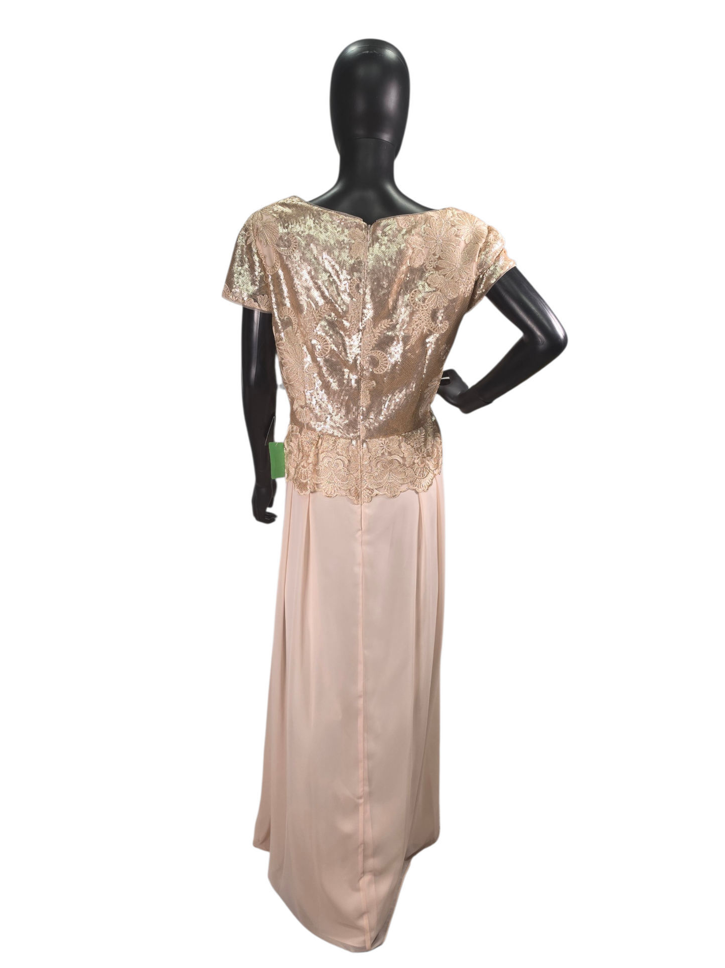 Blush Peplum Cap Sleeve - Adrianna Papell