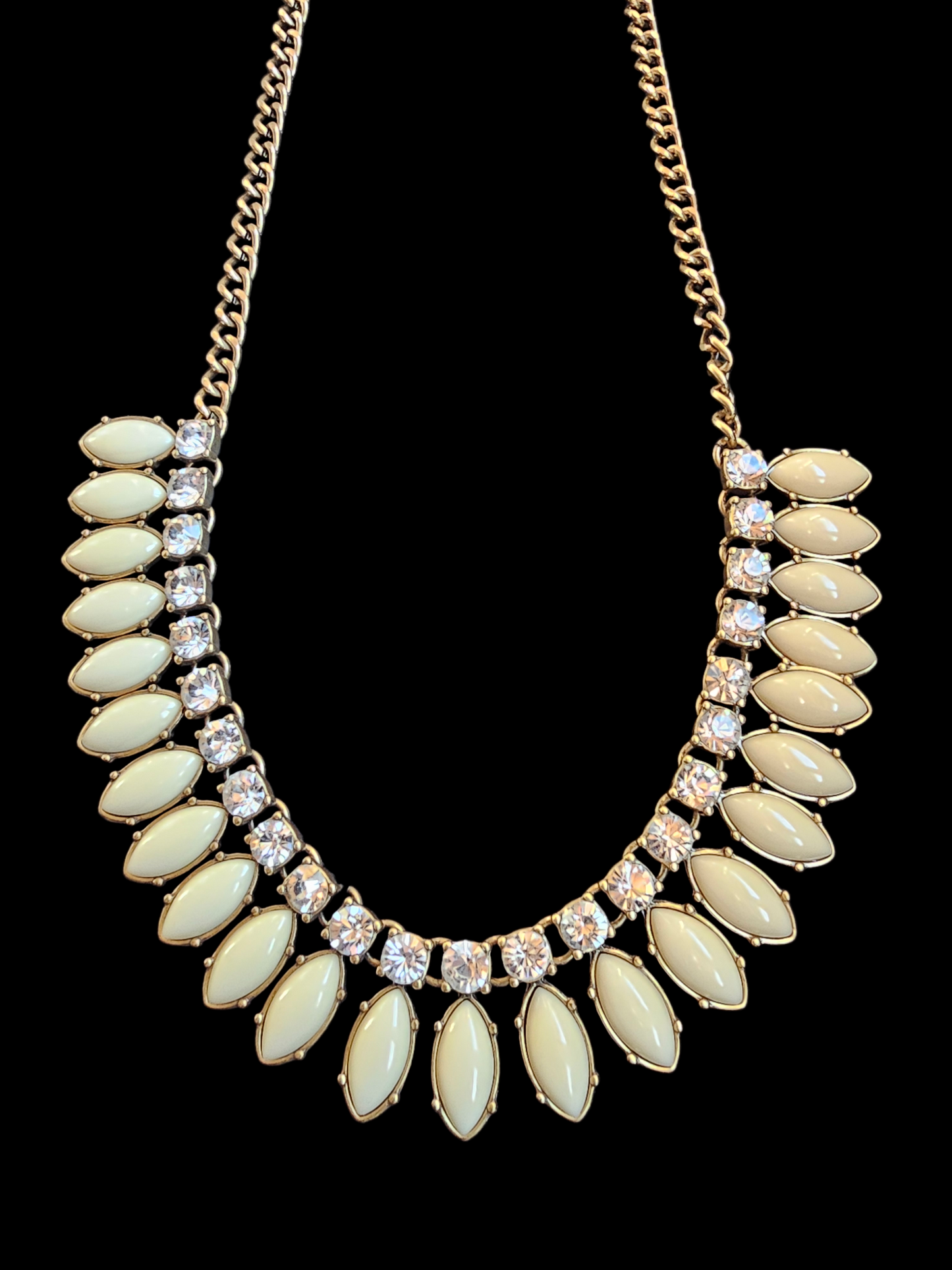 Yellow/Gold/Crystal Statement Necklace - J.Crew